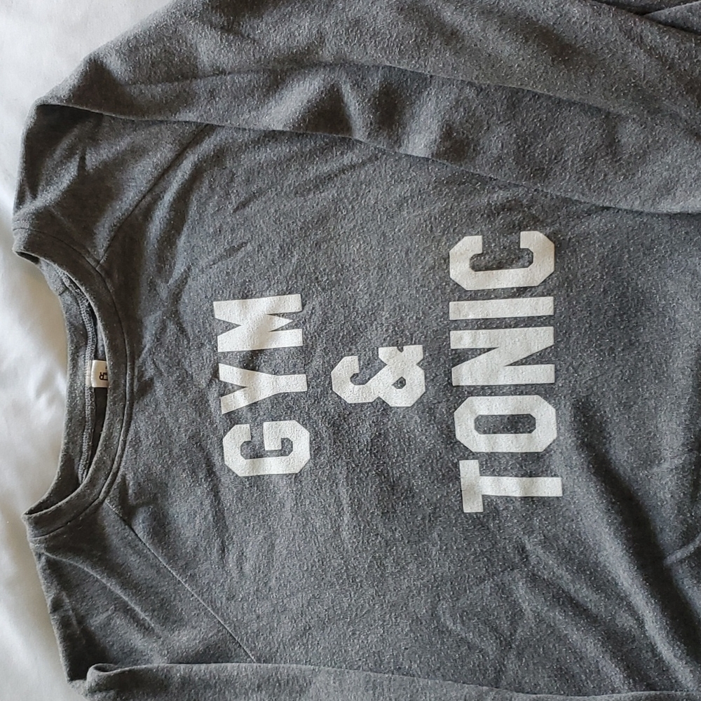 'Gym & Tonic' Grey Crewneck